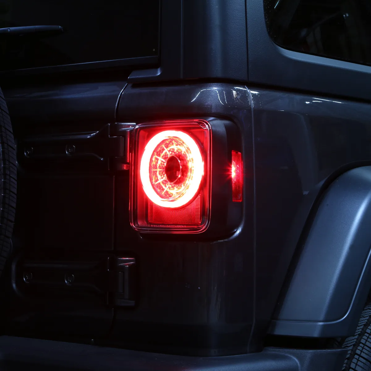 ( Spyder ) Jeep Wrangler 2019 - 2020 Full LED Tail Light - Sequential Turn Signal - Black product image