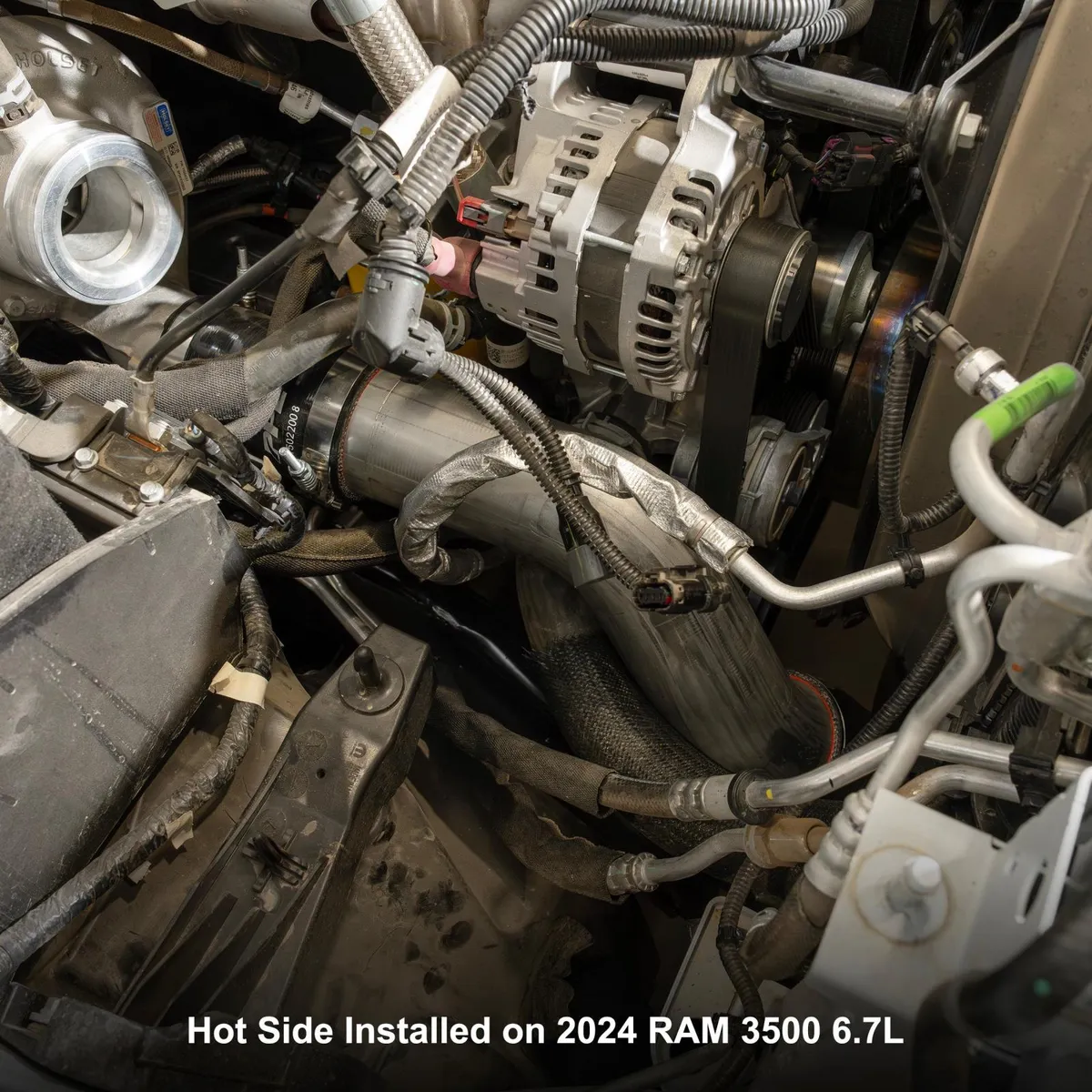 19-25 RAM 6.7L Cummins Hot and Cold Side Intercooler Charge Pipe Kit Raw Pacific Performance Engineering product image