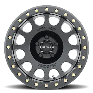Mr105 Beadlock Wheel 17x8.5 4.75in Backspace 0mm Offset 5x5.50 Bolt Pattern Standard Lug Hole Matte Black Finish. product image