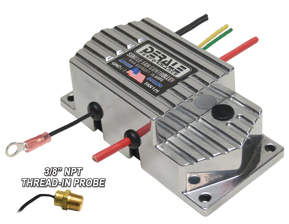 Derale 16779 High Amperage Adjustable Single Electric Fan Controller 3/8 NPT Thread In Probe product image