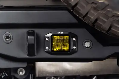 DV8 Offroad DV8 Offroad 3in Elite Series LED Amber Flush Mount Pod Light - Single Pod, No Wiring Harness
