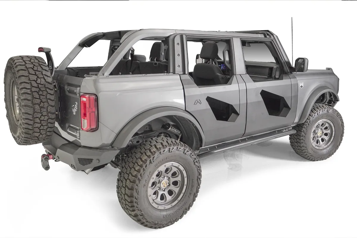 Trail Doors; Inserts; Matte Black Powder Coat: 4 Pcs; product image