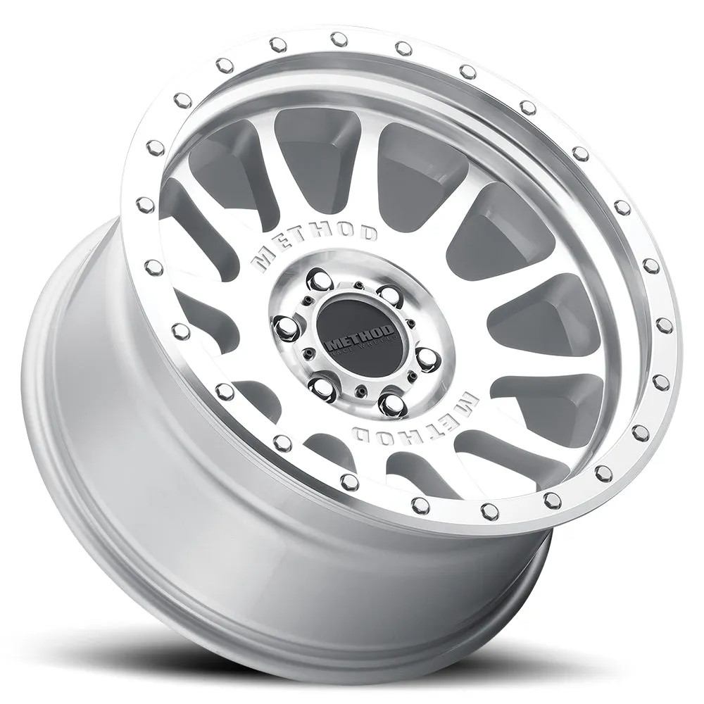 Aluminum Wheels 20x10 NV MR605 Bolt Pattern 5 On 127 Offset -24 Lip Size 2.83 Machined Silver SL Clear Coat Method product image