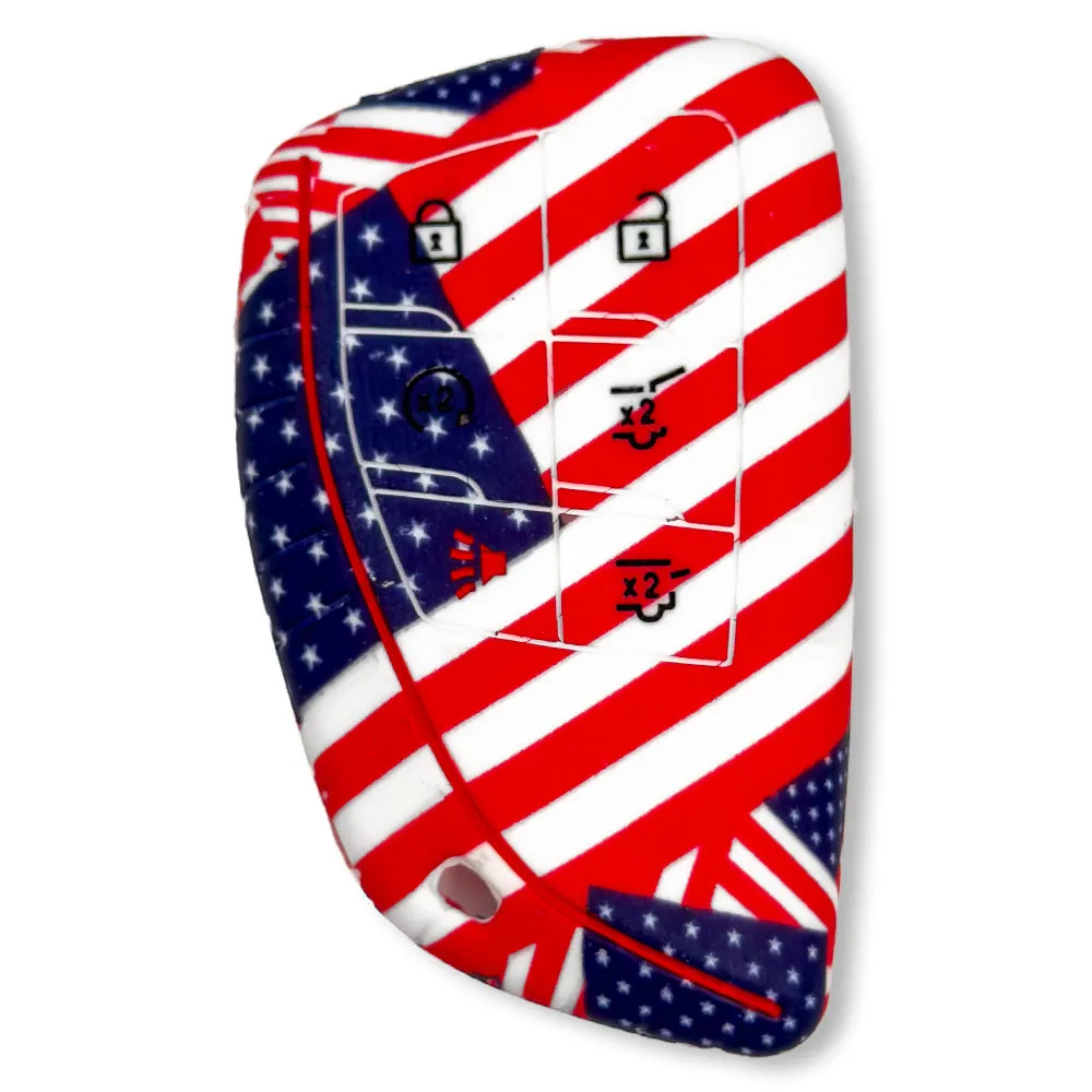 GMC & Chevy 19-21 Sierra & Silverado 1-Piece 100% Silicone Rubber Key Fob Cover - Multiple Colors product image