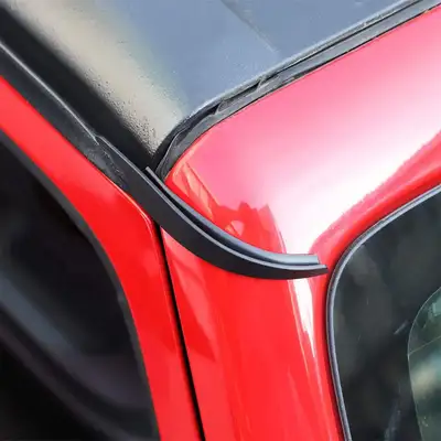 LED Factory Mart Jeep Rain Diverter Gutter Extension for Wrangler JK 2007-2018