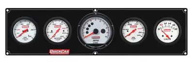 Quickcar Racing Extreme 4-1 Panel w/Tach OP/WT/OT/VT Black