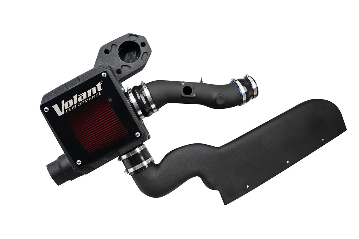 Cold Air Intake Kit; Incl. Closed Filter Box w/RAM Air Scoop/Air Duct/PowerCore® Filter/Connectors/Clamps; product image