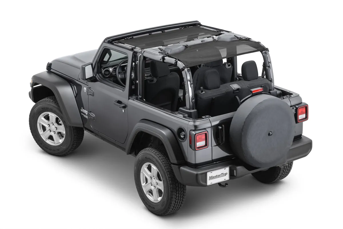 ShadeMaker Freedom Mesh Bimini Top Plus 18-2023 JL Jeep Wrangler 2 Dr Black product image