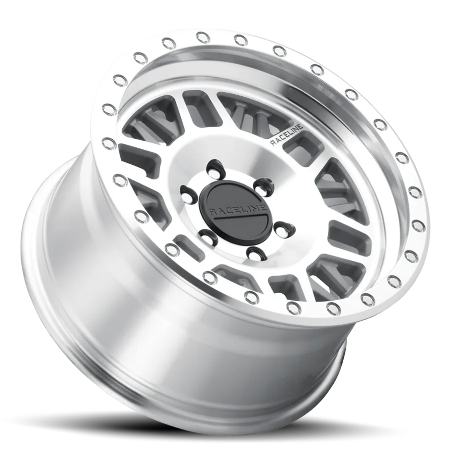 Aluminum Wheels 18x9 Ryno 951MC Machined Silver 18 Offset 6 on 139.7 Bolt Pattern 106.1 Bore Raceline product image