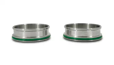 Vibrant Performance Vibrant Performance - 12556 - HD Clamp Stainless Weld Ferrules with O-Rings for 3.00 in. O.D. Tubing