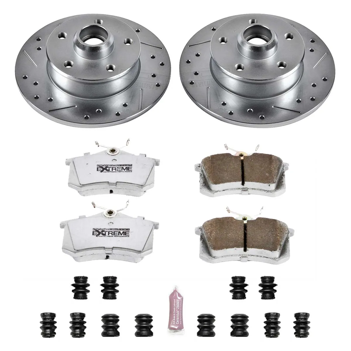 Z26 Street Warrior Upgrade Kit: Drilled/Slotted Rotors; Carbon-Fiber Ceramic Pads W/Hardware product image