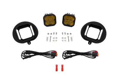 Diode Dynamics SS3 SAEDOT Type DR Fog Light Kit Yellow 3000K Sport 14.5 watts Yellow SAE Fog Diode Dynamics