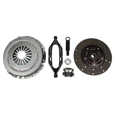 Crown Automotive Jeep Replacement Clutch Kit; Incl. Clutch Disc/Pressure Plate/Clutch Throwout Bearing/Pilot Bearing/Clutch Release Fork; 10.5 in. Disc; 10 Splines; 1.125 in. Spline Dia.;
