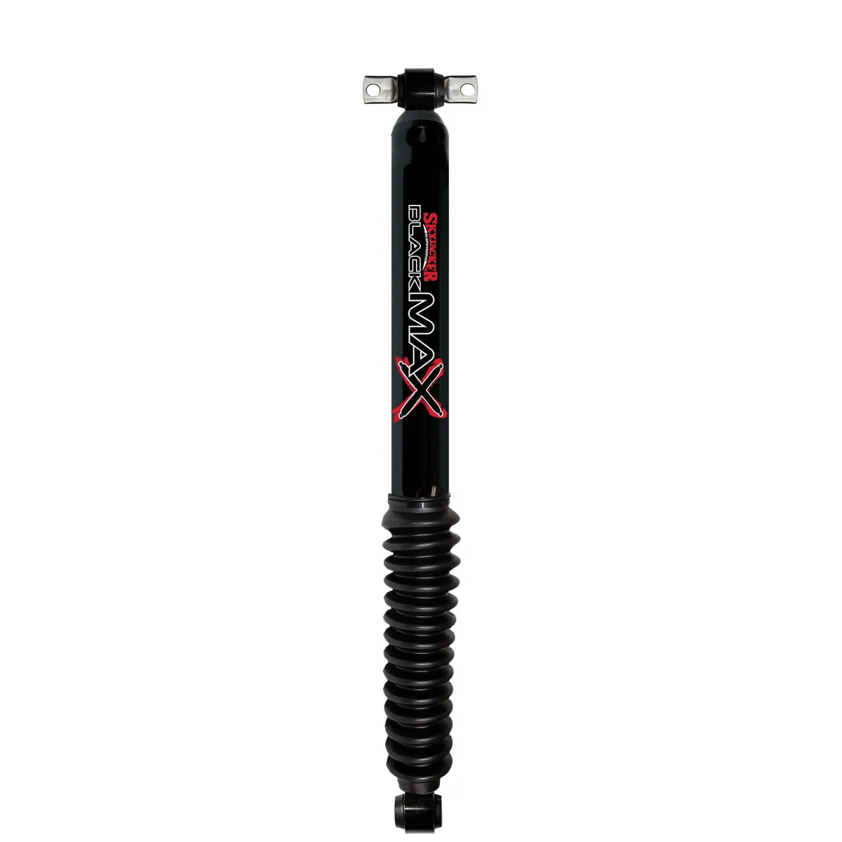 Black MAX Shock Absorber w/Black Boot 25.35 Inch Extended 15.05 Inch Collapsed 07-18 Wrangler JK Skyjacker product image