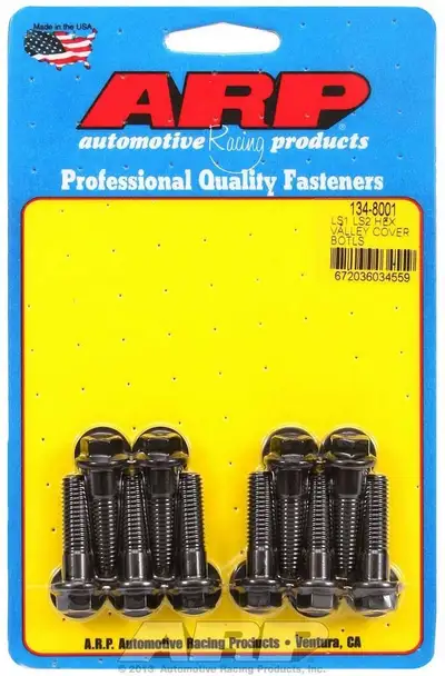 ARP Auto Racing Ls1/Ls2 Hex Valley Cover Bolt Kit Black Oxide