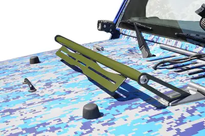 Steinjager Exterior Accessories 2007-2018 Light Mounts Hood Hinge Mount Brackets Locas Green