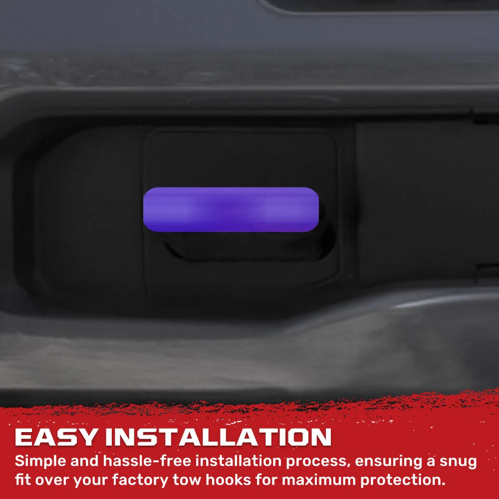 Chevy 20-25 Silverado 1500 Tow Hook Covers 2-Piece Set of Silicone Covers Standard & LED Options - Multiple Colors product image