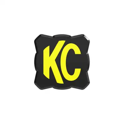 KC HiLiTES FLEX ERA 1 - Light Cover - Black Yellow KC Logo