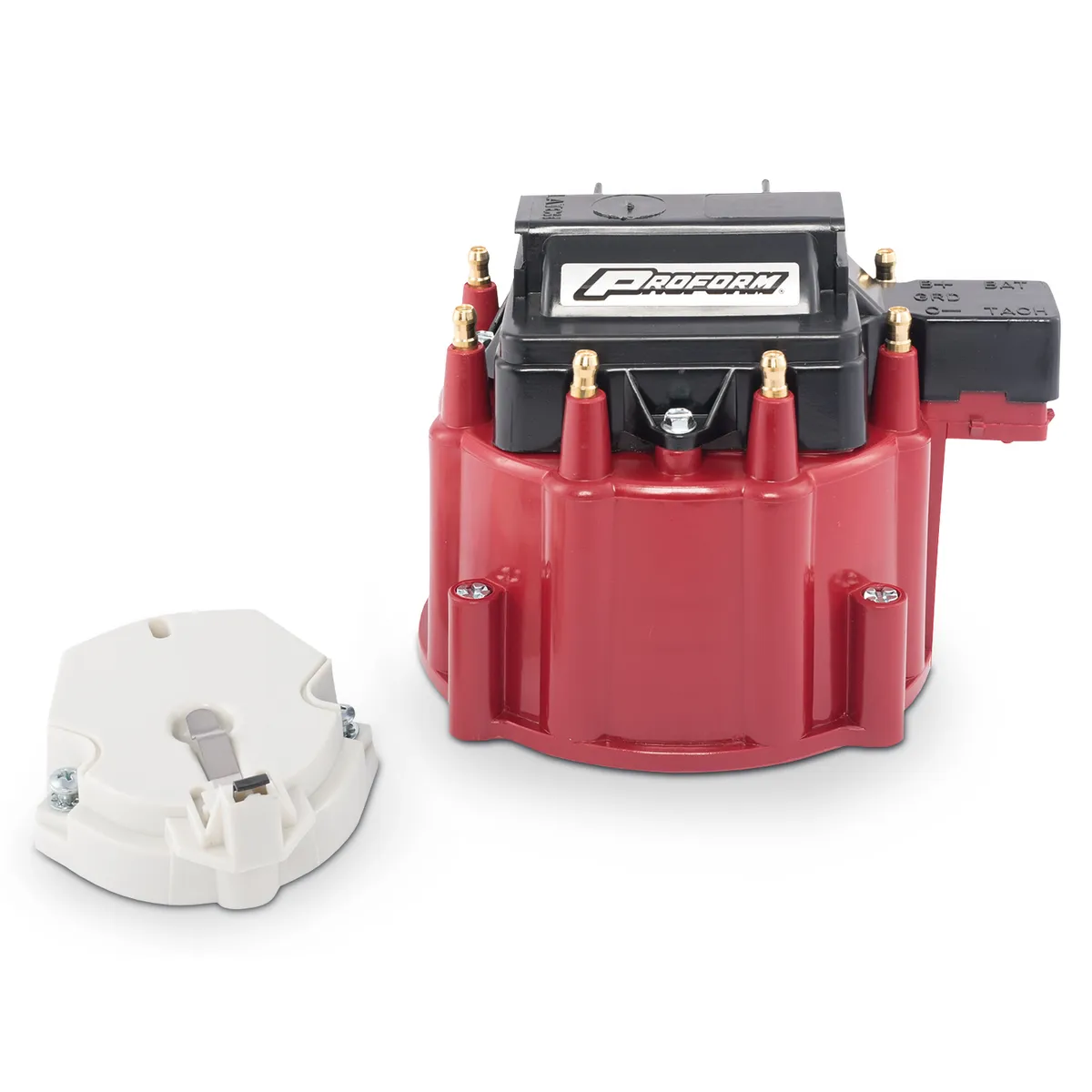 Engine Distributor GM HEI Coil Cap and Rotor Kit Red Cap Proform product image
