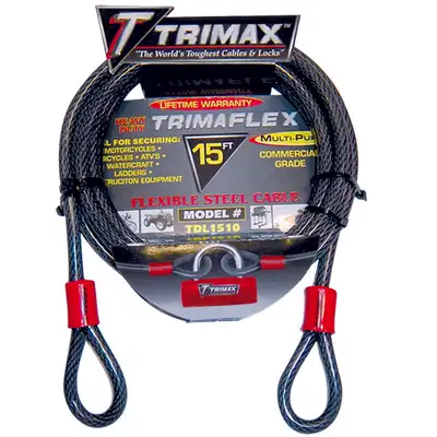 Trimax Trimaflex Dual Loop Multiuse Cable 15ft l x 10mm