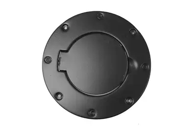 Rugged Ridge Rugged Ridge Billet Style Gas Cap Door Cover, Black - TJ/LJ
