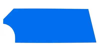FiveStar Door High Impact Plastic Blue Right