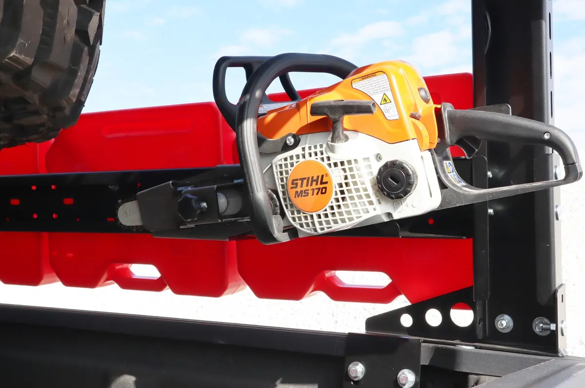 LOD Black Ops Bed Rack Chainsaw Mount (Black Powder Coated) product image