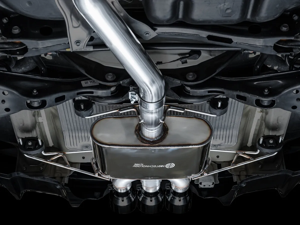 AWE Track Edition Exhaust for DE5 Integra Type-S - Triple Chrome Silver Tips product image