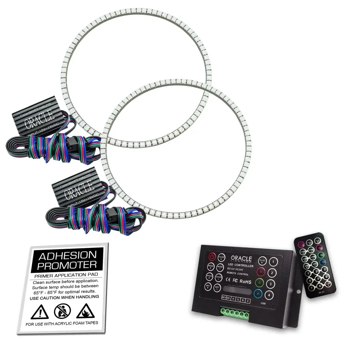 1997-2006 Jeep Wrangler TJ ORACLE LED Headlight Halo Kit- Waterproof Surface Mount product image