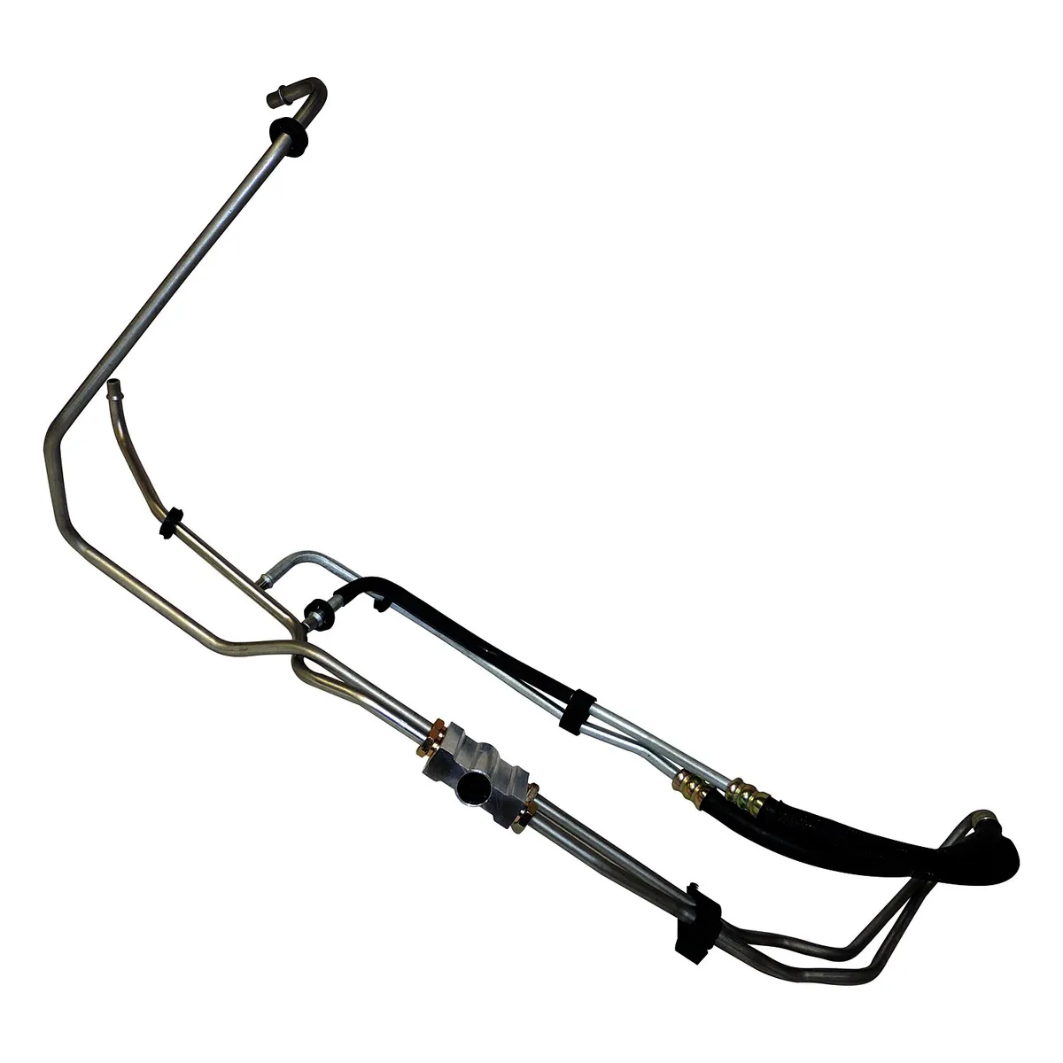 Transmission Cooler Hose Set Jeep 2012-2018 JK Wrangler w 3.6L Engine 2014-2018 JK Wrangler w 3.0L Gasoline Engine w W5A580 Transmission Transmission Cooler Supply and Return Hose Set Connects to the Transmission at one end and to the Line Set near product image