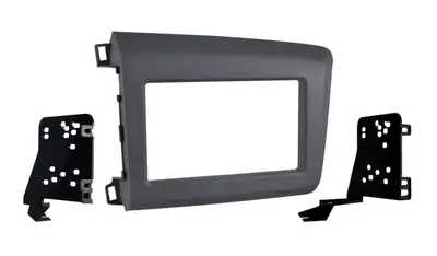 Metra Electronics Custom Fit Mounting Kit; Double DIN Head Unit Provision; Incl.: Radio Trim Panel/Radio Brackets/Clips/Screws;