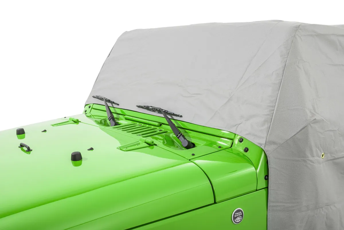 Jeep JK Full Door Cab Cover For 07-18 Jeep JK Wrangler 2 Door Gray Denim MasterTop product image