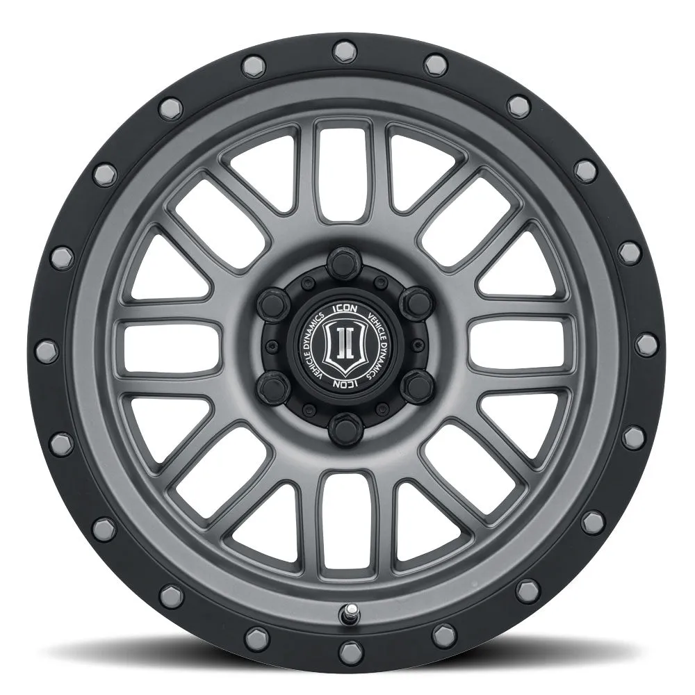 Alpha Wheels 17 x 8.5 Titanium Matte 6 x 5.5in 4.75-In 0mm 106.1mm 2500 Lbs product image