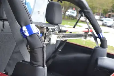 Steinjager Steinjäger Recovery and Towing Wrangler JK 2007-2018 High Lift Jack Mount Roll Bar Mount, 4 Door Gray Hammertone