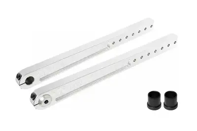 Rock Jock Antirock® Sway Bar Arms; Aluminum PreRunner Arms; 27 in. 33 in. Long C-C; 35 Spline; Incl. Hardware;