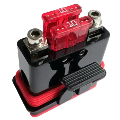 Stinger Off-Road 4AWG/8AWG Mini-ANL/Dual ATC Fuse Holder (Liquid, Mud, and Dust Resistant)