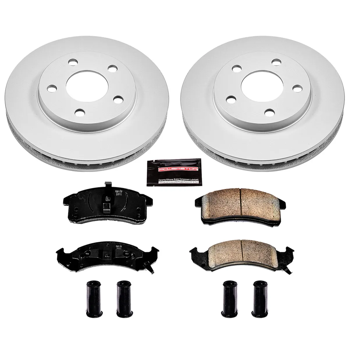 Z17 Geomet Coated Rotor Kit: Genuine Geomet Fully Coated Rotors; Ceramic Pads W/Hardware product image