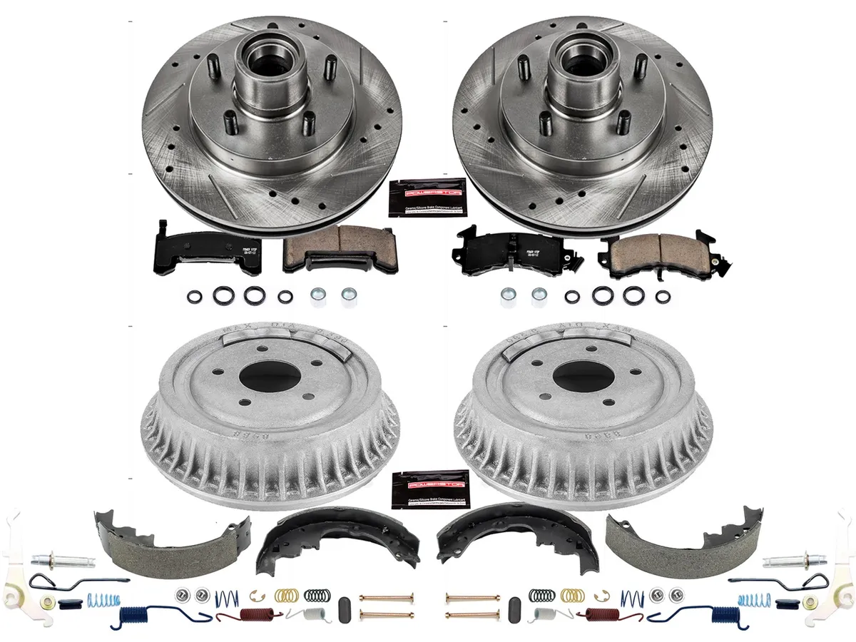 Z23 Evolution Sport Upgrade Kit: Drilled/Slotted Rotors; Carbon-Fiber Ceramic Pads W/Hardware; Coated Drums; Shoes W/Hold Down And Adjuster Kit product image