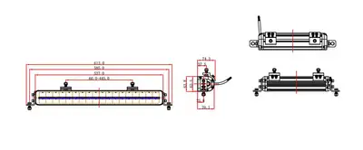 Vivid Lumen Industries Defender Boreal Double Row 21 Inch Driving Light Bar Vivid Lumen