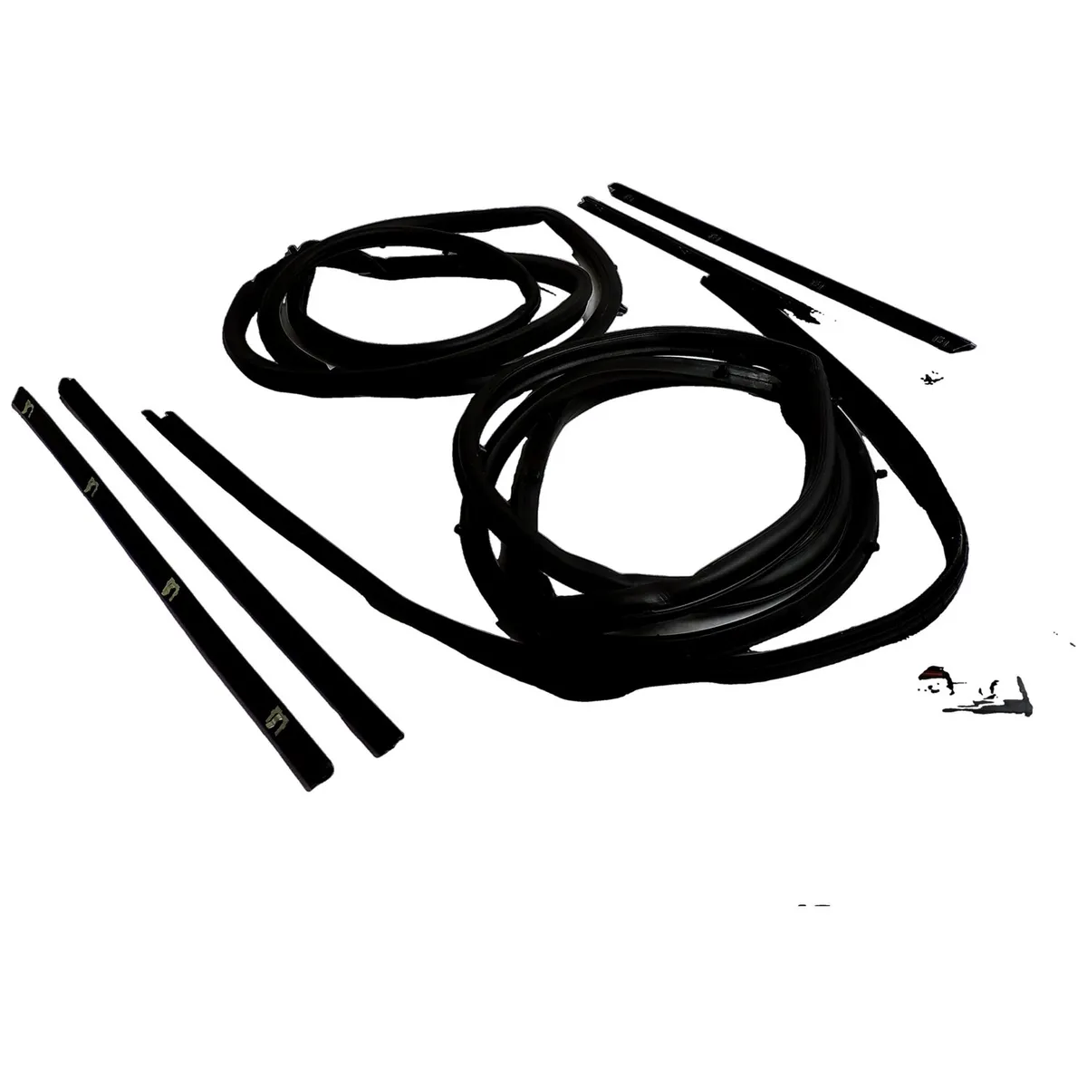 Door Seal Master Kit; Incl. 2 Door Seals/2 Inner and 2 Outer Window Weatherstrips/2 Door Glass Seals; w/Full Steel Doors; product image