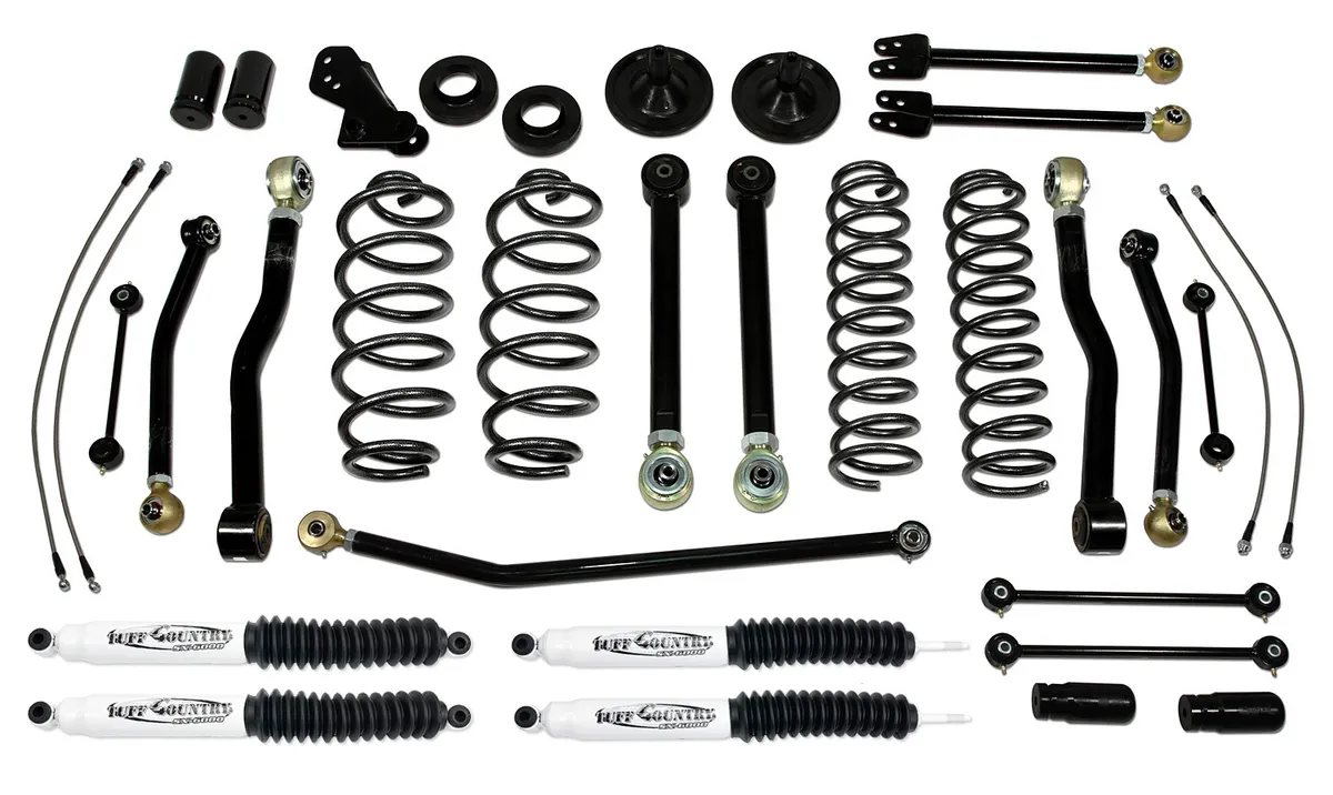 4 Inch Lift Kit 07-18 Jeep Wrangler JK 4 Door Only Performance Lift Kit EZ-Flex Tuff Country product image