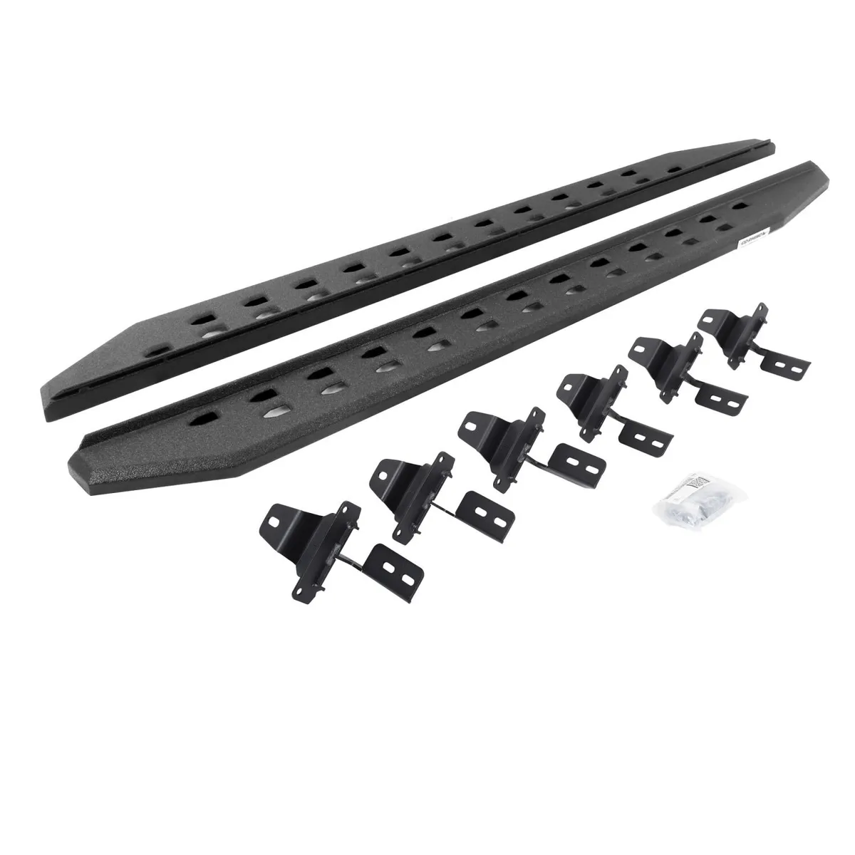Go Rhino 2019-2022 Chevrolet Silverado 1500 RB20 Slim Running boards - Complete Kit RB20 Slim Running board + Brackets
