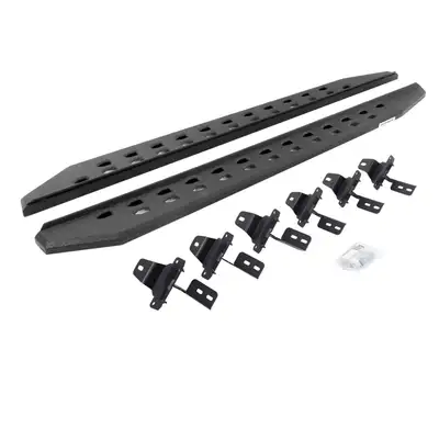 Go Rhino 2019-2022 Chevrolet Silverado 1500 RB20 Slim Running boards - Complete Kit RB20 Slim Running board + Brackets