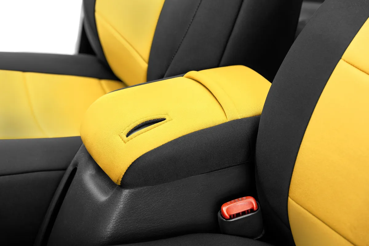 Wrangler TJ Console Cover for 97-00 Wrangler TJ Yellow Neoprene Diver Down product image