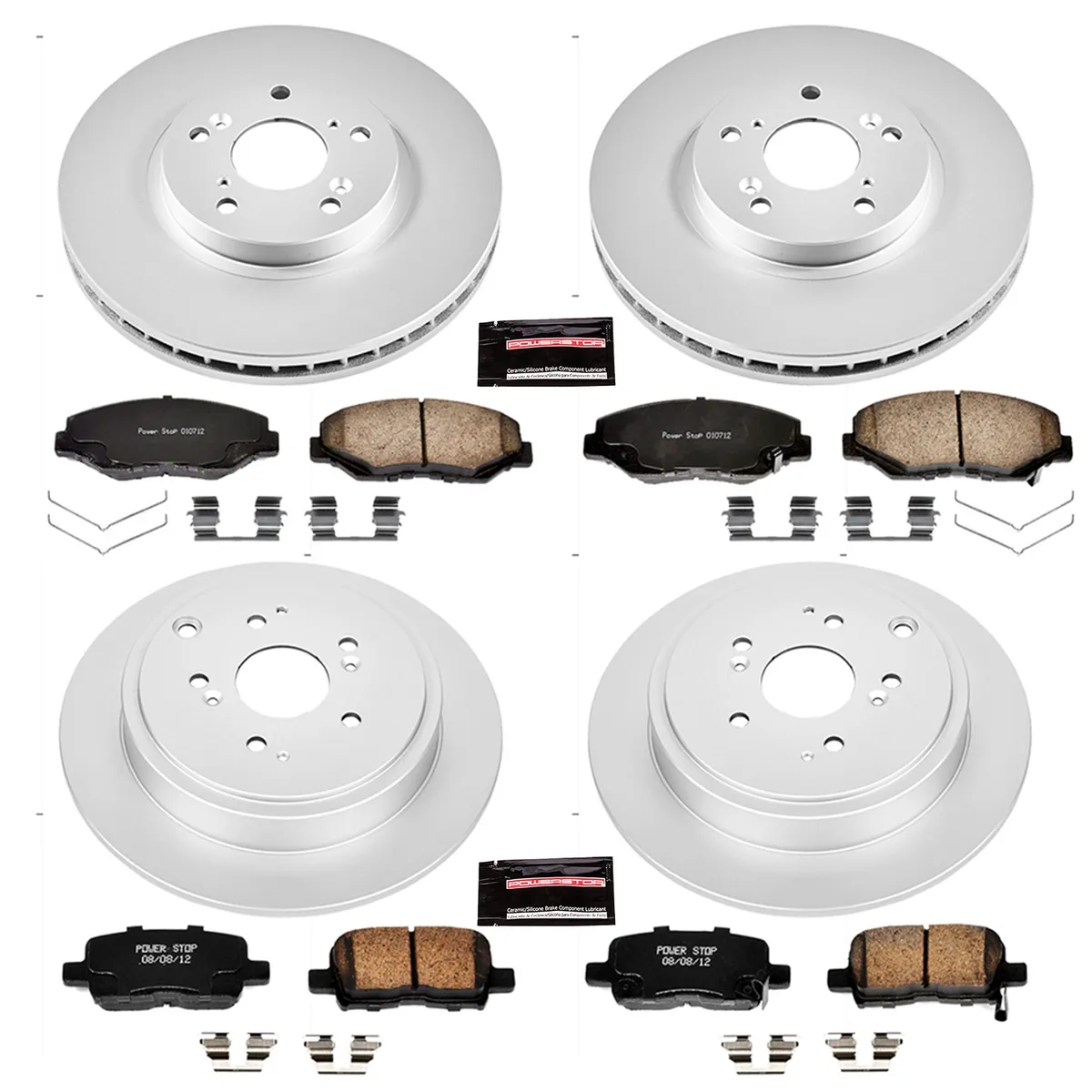 Z17 Geomet Coated Rotor Kit: Genuine Geomet Fully Coated Rotors; Ceramic Pads W/Hardware product image