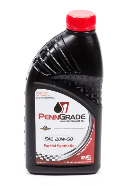 PennGrade Penngrade 1 Synthetic Blend High Perf Oil SAE 20w50 12 qt (Sold as Case)
