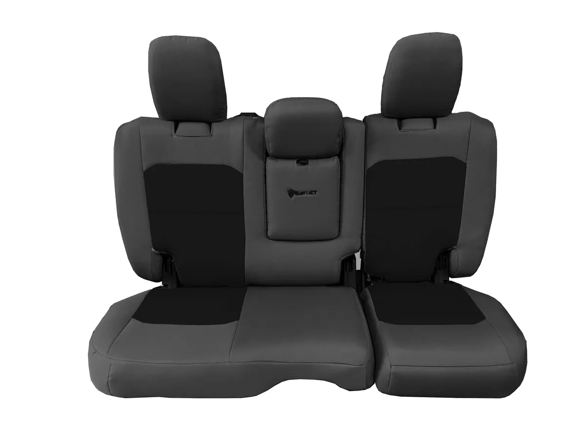 Rear Bench Tactical Seat Covers For Jeep® Wrangler Jlu 2018+ 4 Door - With Fold Down Armrest Only! w/ Molle (Not For 4xe Edition) | Bartact® product image
