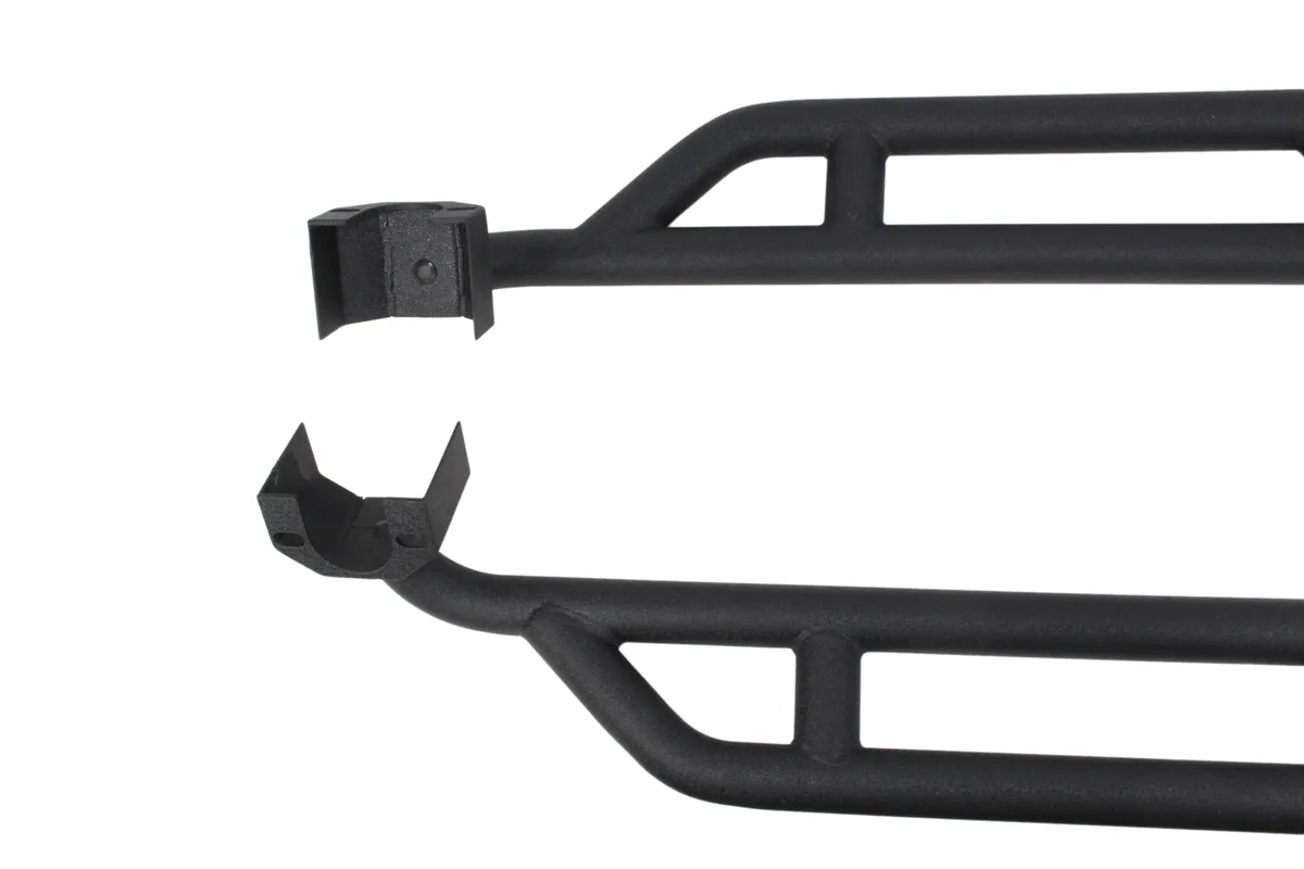 Jeep JK Rock Sliders 2 Door 07-18 Wrangler JK Unlimited Steel Black Textured Powdercoat Fishbone Offroad product image