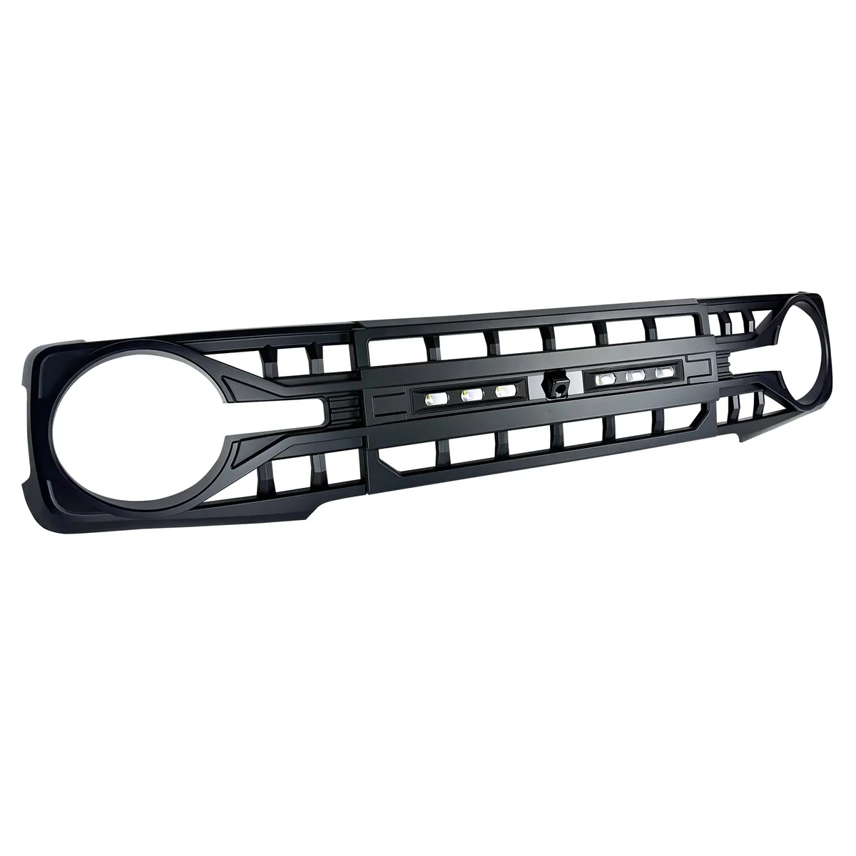 Armor Grille W/ Off-Road Lights & Camera Bracket - Matte Black For 21+ Ford Bronco product image