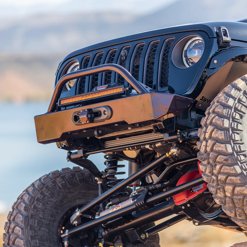 18c Wrangler/20c Gladiator Krawler Lite Front Bumper With Hoop Raw product image